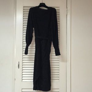 Zara Trafaluc Wrap Dress, belted w/cinched wrists